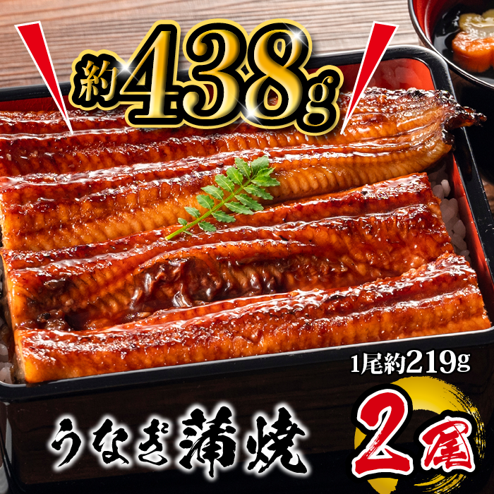 国産 うなぎ蒲焼 2尾入 1尾 約219g